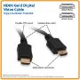 Imagen de PAQ. C/3 - EDIFIER - CABLE HDMI DE ALTA VELOCIDAD HD 4KX2K C/ AUDIO M/M 1.83M