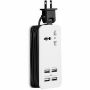 Imagen de NACEB - NACEB ADAPTADOR DE SOCKET EXTEN PARA VIAJE 4 PUERTOS USB