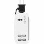 Imagen de NACEB - NACEB ADAPTADOR DE SOCKET EXTEN PARA VIAJE 4 PUERTOS USB