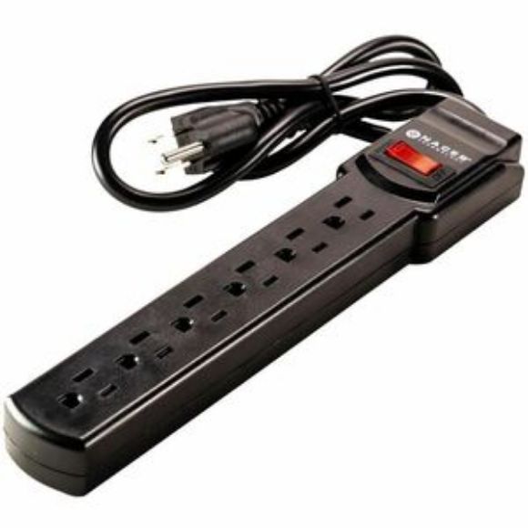 Imagen de PAQ. C/2 - NACEB - NACEB BARRA MULTICONTACTOS 6 SOCKET CON SWITCH NA-0706