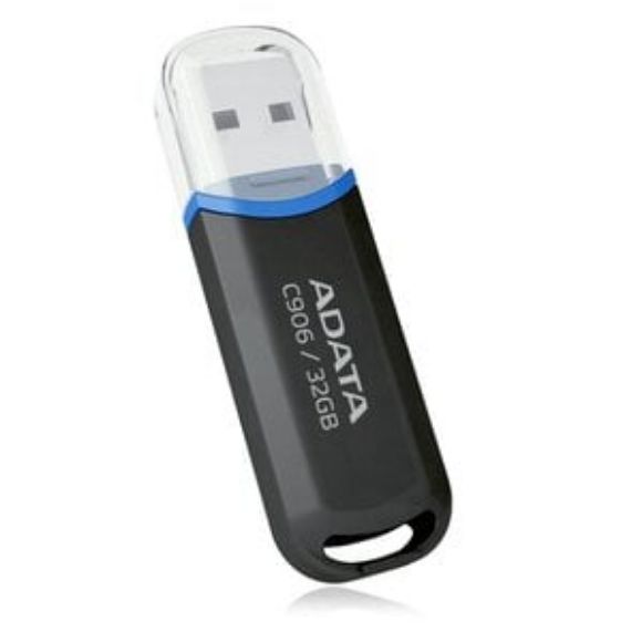 Imagen de PAQ. C/2 - ADATA - ADATA USB 32GB C906 NEGRA AC906 AC906-32G-RBK