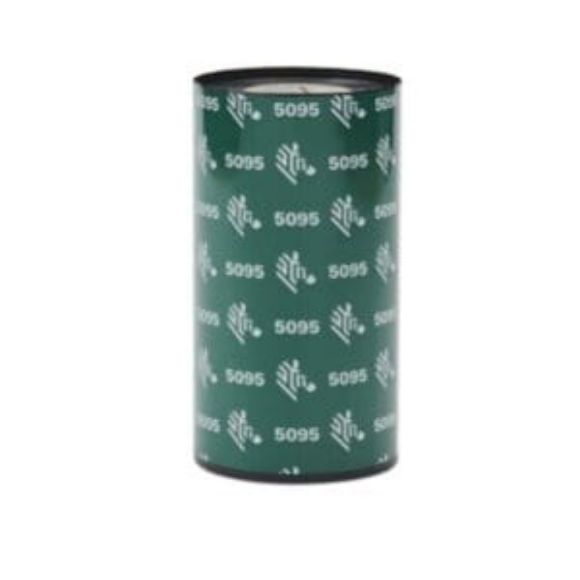 Imagen de ZEBRA - RESIN RIBBON 60MMX450M 2.36INX1 5095 HIGH PERFORMANCE 25MM 1IN CORE