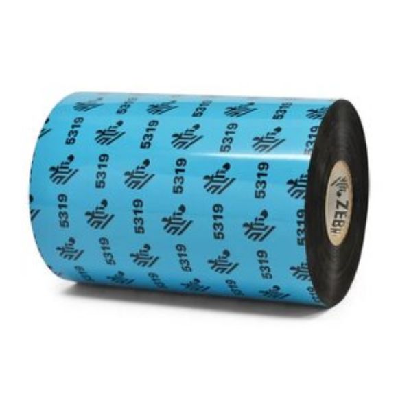 Imagen de PAQ. C/3 - ZEBRA - WAX RIBBON 64MMX74M 2.52INX242F T 5319 PERFORMANCE 12MM 0.5IN CORE
