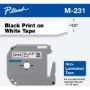 Imagen de PAQ. C/2 - BROTHER - CINTA NEGRO SOBRE BLANCO 12MM X 8M