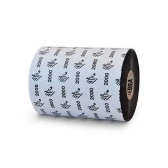 Imagen de ZEBRA - 1 ROLLO WAX RIBBON 156MMX450M 6.14INX14 2000 STANDARD 25MM 1IN CO
