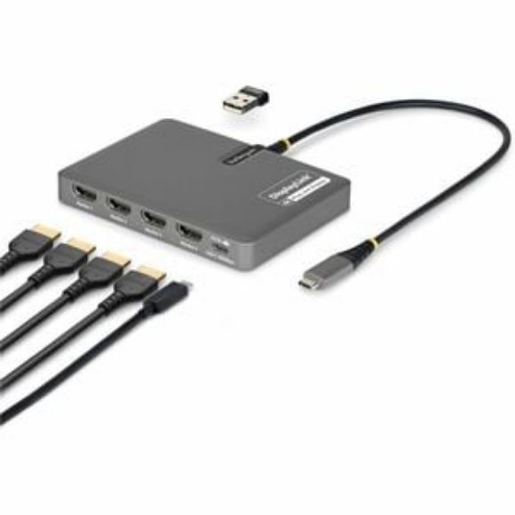 Imagen de STARTECH - ADAPTADOR USB-C A 4X HDMI 4K 60HZ - PD 140W