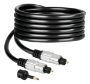 Imagen de PAQ. C/2 - STEREN - CABLE DE FIBRA ÓPTICA PARA AUDIO DIGITAL, DE 1,8 M 