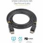 Imagen de STARTECH - CABLE DE 2M DISPLAYPORT 1.2 4K CON CIERRE DE SEGURIDAD DP