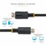 Imagen de STARTECH - CABLE DE 2M DISPLAYPORT 1.2 4K CON CIERRE DE SEGURIDAD DP