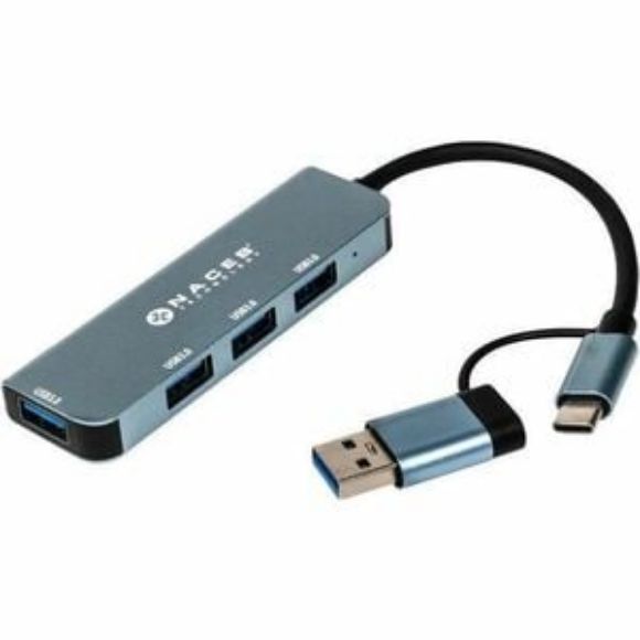 Imagen de NACEB - NACEB HUB USB-C/A A 4 PUERTOS USB3.0 NA-0126