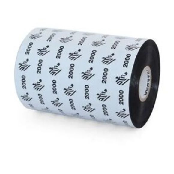 Imagen de PAQ. C/2 - ZEBRA - WAX RIBBON 156MMX450M 6.14INX14 76FT 1600 STANDARD 25MM 1IN CORE 18