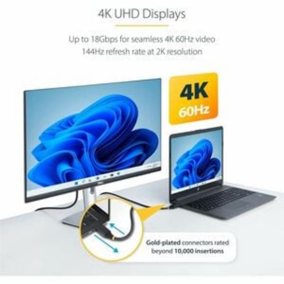 Imagen de STARTECH - CABLE HDMI CERTIFICADO PREMIUM DE ALTA VELOCIDAD DE 2M 4K60