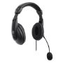 Imagen de MANHATTAN - AUDIFONO C/MICROFONO USB MEDIANO, CONTROL INTEGRADO
