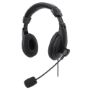 Imagen de MANHATTAN - AUDIFONO C/MICROFONO USB MEDIANO, CONTROL INTEGRADO