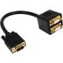 Imagen de STARTECH - CABLE 30CM DIVISOR VIDEO VGA 2 PUERTOS HD15 COMPACTO