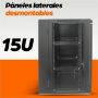 Imagen de IC - GABINETE MURAL ABATIBLE 19IN 15 ENSAMBLADO 550MM PROFUNDO NEGRO