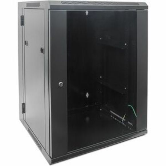 Imagen de IC - GABINETE MURAL ABATIBLE 19IN 15 ENSAMBLADO 550MM PROFUNDO NEGRO