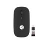 Imagen de TECHZONE - MOUSE RECARGABLE NEGRO CON CON EXCIN TIPO C Y USB A CON MOUSE PAD