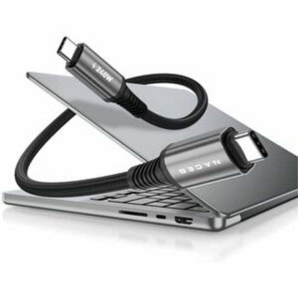 Imagen de NACEB - NACEB 240W USB 4.0 40GBPS TYPE-C TO TYPE-C CABLE NA-0142