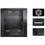 Imagen de IC - GABINETE MURAL 19IN 12U ENSAMBLADO 450MM PROFUNDO NEGRO