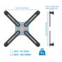 Imagen de MANHATTAN - SOPORTE MONITOR ADAPTADOR P/1 MONITOR 13 A 27", NO VESA 8 KG