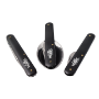 Imagen de WALLIS - CUBIERTO PLEGABLE, 3 PIEZAS, 9 CM CERRADO, MANGO ALUMINIO NEGRO, CON FUNDA