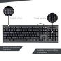 Imagen de PAQ. C/2 - TECHZONE - TECHZONE STANDARD WIRED KEYBOARD WITH USB CONNECTION