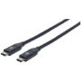 Imagen de PAQ. C/2 - IC - CABLE USB-C V3.1 C-C 0.5M NEGRO 