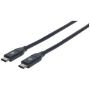 Imagen de PAQ. C/2 - IC - CABLE USB-C V3.1 C-C 0.5M NEGRO 