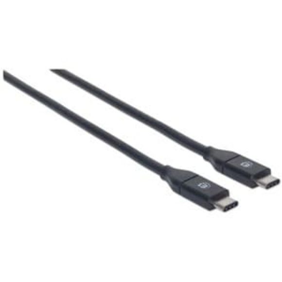 Imagen de PAQ. C/2 - IC - CABLE USB-C V3.1 C-C 0.5M NEGRO 