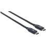 Imagen de PAQ. C/2 - IC - CABLE USB-C V3.1 C-C 0.5M NEGRO 