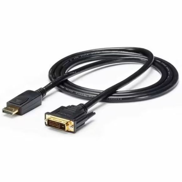 Imagen de PAQ. C/2 - STARTECH - CABLE 1.8M ADAPTADOR VIDEO DP DISPLAYPORT MACHO A DVI-D MACHO .