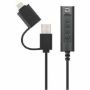 Imagen de PAQ. C/2 - IC - CONVERTIDOR USB 2.0 USB-C A TA RJETA SONIDO 3.5 MM CABLE CON CONT