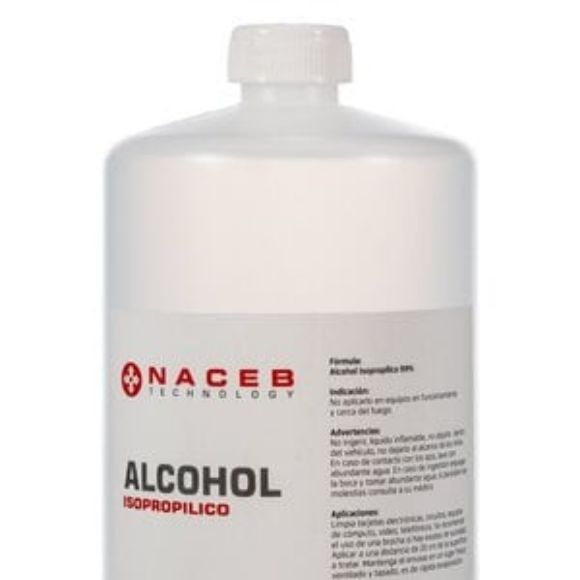 Imagen de PAQ. C/2 - NACEB - NACEB LIMPIADOR ALCOHOL ISOPROP 1 LITRO NA-0814