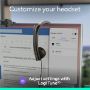Imagen de LOGITECH - LOGITECH H570E HEADSET MONO WIRED WITH USB-C CONNECTION