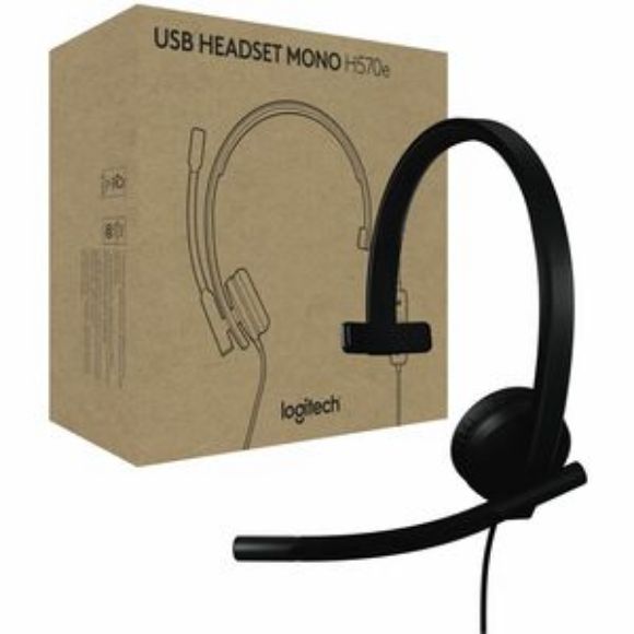 Imagen de LOGITECH - LOGITECH H570E HEADSET MONO WIRED WITH USB-C CONNECTION