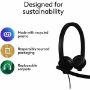 Imagen de LOGITECH - LOGITECH H570E HEADSET STEREO USB-C CONNECTION WITH NOISE-CANCELI