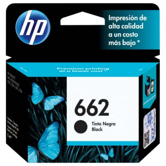 Imagen de HEWLETT PACKARD - TINTA NEGRA HP 662 RENDIMIENTO 120PAGS.CZ103AL