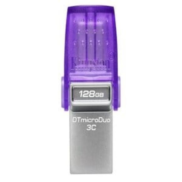 Imagen de KINGSTON - USB 3.2 MEMORIA KINGSTON DATA TRAVELER MICRODUO3C UNIDADFLASH128G