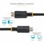 Imagen de STARTECH - 50CM DISPLAYPORT 1.2 4K CABLE WITH SAFETY LOCK