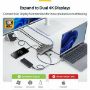 Imagen de STARTECH - ADAPTADOR MULTIPUERTOS USB-C A DP DOBLE - 100W - 4K60 - GBE