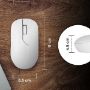 Imagen de PAQ. C/2 - TECHZONE - MOUSE INALMBRICO ARMOR RECARGABLE COLOR BLANCO