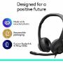 Imagen de LOGITECH - DIADEMA LOGITECH H390 USB-C BLACK ALAMBRICA CONTROL