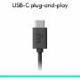 Imagen de LOGITECH - DIADEMA LOGITECH H390 USB-C BLACK ALAMBRICA CONTROL